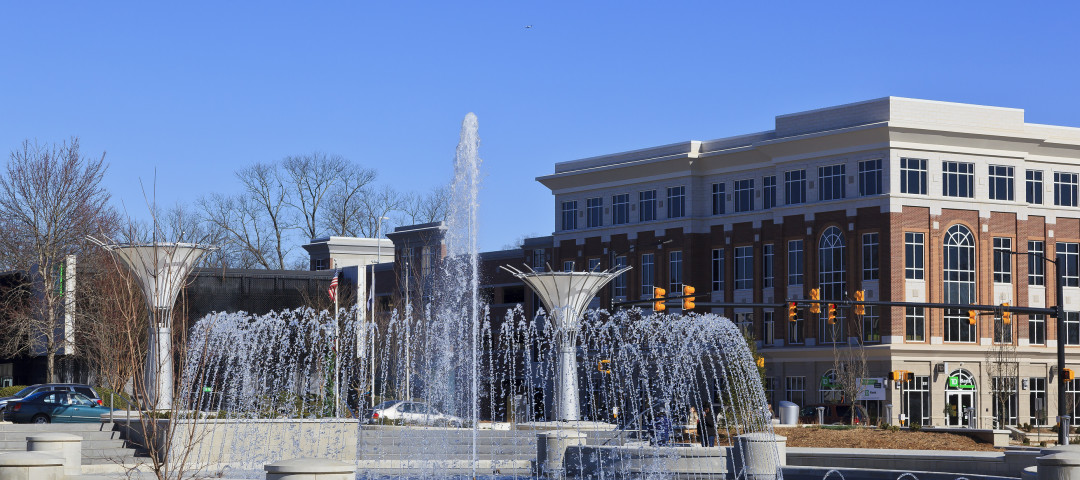 Plaza Fountain in Rock Hill, SC