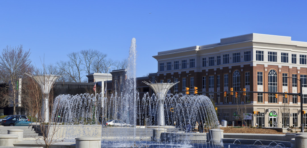 Plaza Fountain in Rock Hill, SC